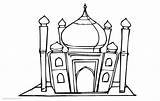 Coloring Ramadan Mosque Pages Printable Kids sketch template