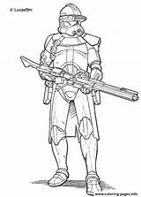 Trooper Coloring Pages Arc Wars Clone Star Getcolorings sketch template