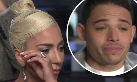 Lady Gaga Wipes Away Tears As She Listens To Co Star Anthony Ramos