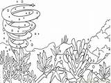 Coloring Ocean Pages Kids Habitat Printable Sea Plants Sheets Animal Template Print Da Creatures Adults sketch template