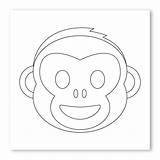 Monkey Emoji Walls360 sketch template