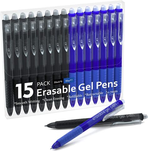 erasable gel pens  pack retractable erasable pens clicker fine