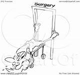 Reluctant Surgery Going Woman Into Toonaday Outline Illustration Cartoon Royalty Rf Clip 2021 sketch template