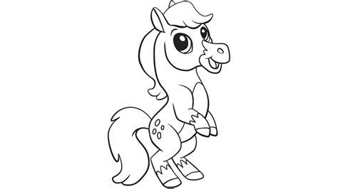 baby horse coloring printable