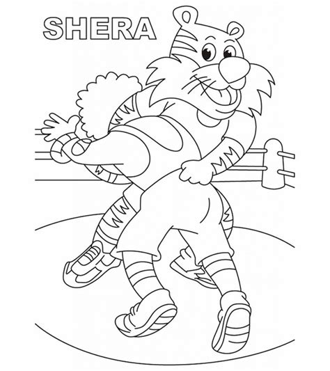 top  wrestling coloring pages