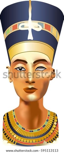 Nefertiti Egyptian Queen Stock Vector Royalty Free 595113113
