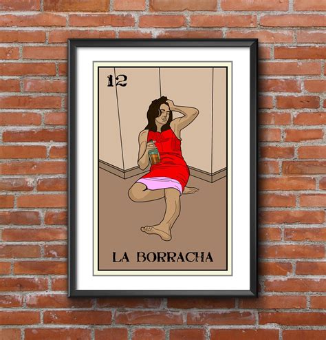 la borracha loteria 13x19 art printloteria artloteria etsy