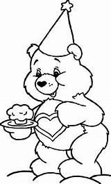 Coloring Care Bears Cake Pages Bear Floogals Tenderheart Getcolorings Character Wecoloringpage sketch template