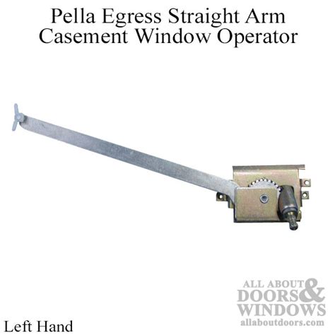 pella egress casement window operator straight arm left hand   pella casement