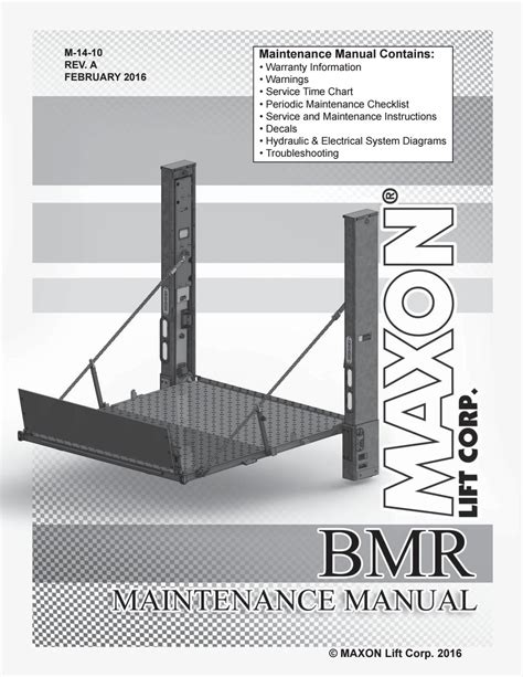 maxon bmr series liftgate parts manual    liftgate parts  issuu