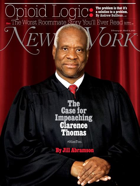 on the cover the case for impeaching clarence thomas new york media