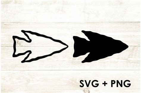 arrowhead outlined  filled svg vector graphic   sweet  creative fabrica