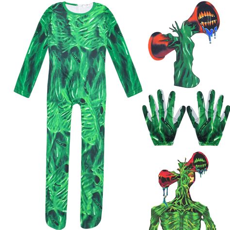Siren Head Halloween Cosplay Costume Onesie With Mask Gloves Outfits