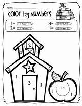 Color Number School Pre Coloring Back Pages Theme 1st Preview sketch template