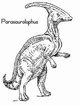 Dinosaur Parasaurolophus Dinosaure Dinosaurs Dinosaurios Coloriages sketch template