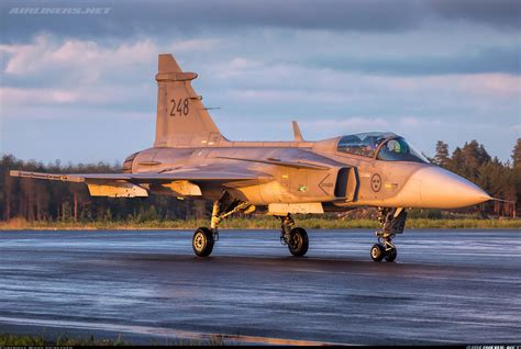 saab jas  gripen sweden air force aviation photo  airlinersnet