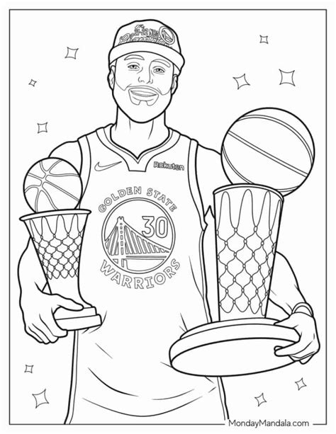 steph curry coloring pages   printables