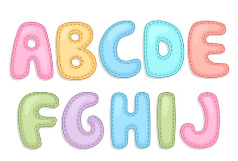 unique baby boy names alphabet clipart cartoon letters images