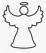 Angel Christmas Drawing Coloring Easy Clipart Clipartkey sketch template