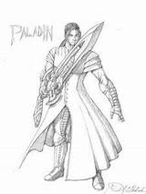 Coloring Paladin 300px 72kb sketch template