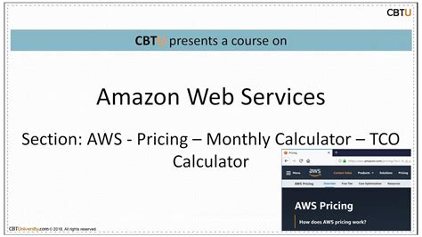 aws pricing simple monthly calculator tco calculator youtube