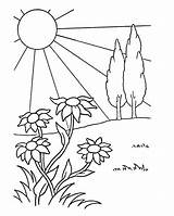 Coloring Pages April Spring Garden Flowers May Showers Sheets Printable Cartoon Bring Imgarcade Color Getcolorings Getdrawings sketch template