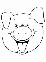 Schweinekopf Besteausmalbilder Malvorlage sketch template
