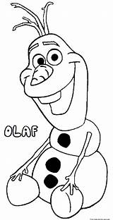 Coloring Pages Frozen Characters Print Olaf Kids Printable sketch template