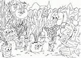 Coloring Pages Garden Gardening Kids Veggies sketch template