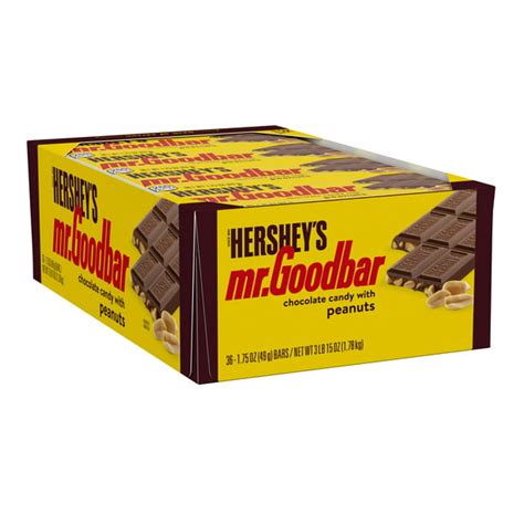 hershey s mr goodbar chocolate with peanuts candy bulk 1 75 oz bars