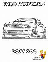 Coloring Ford Mustang Car Cars Pages Choose Board sketch template