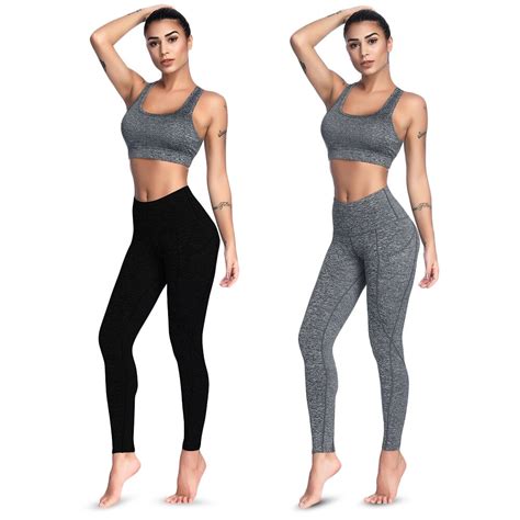 slim leggings women solid color fitness workout legging elastic ultra