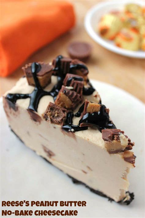Reese S Peanut Butter Cheesecake Recipe Easy Nobake Cheesecake Mom