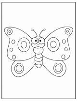 Butterfly Worksheets Printable Coloring Preschool Color Drawing Kids Pages Howweelearn Printables Simple sketch template