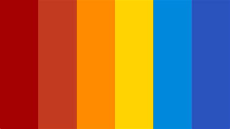 red orange yellow green blue color palette bmp flow