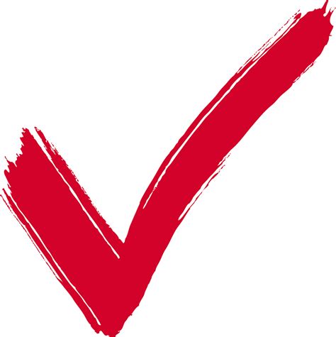 red checkmark clipart