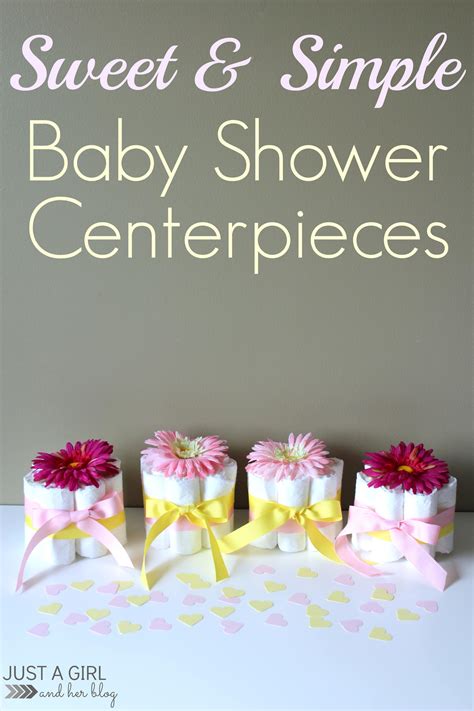 sweet  simple baby shower centerpieces abby lawson