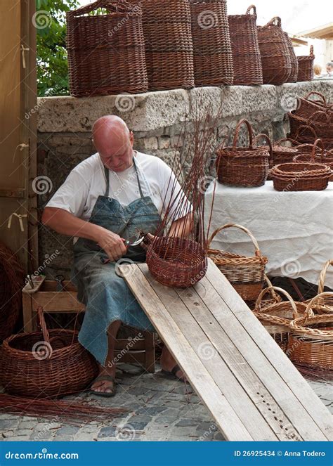 traditional basket making editorial stock image image  basket