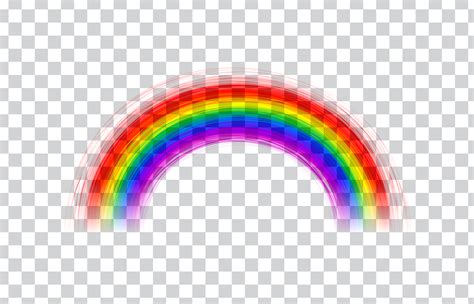 transparent rainbow vector illustration realistic rainbow