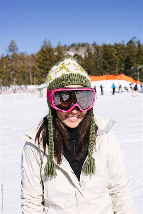 portrait of a female snowboarder by stocksy contributor curtis kim