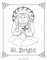 Brigid Sacred Teachings Catholic sketch template