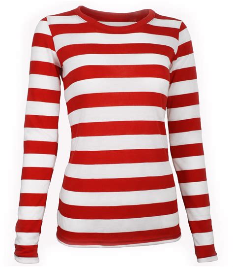 long sleeve red white striped shirt womens xxl walmartcom