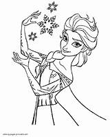 Coloring Pages Elsa Printable Frozen Colouring Girls Print sketch template