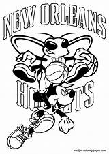 Orleans Coloring Pages Hornets Nba Mickey Mouse Print Browser Window sketch template