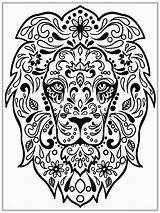 Coloring Adult Pages Lion Adults Getcoloringpages Printable sketch template