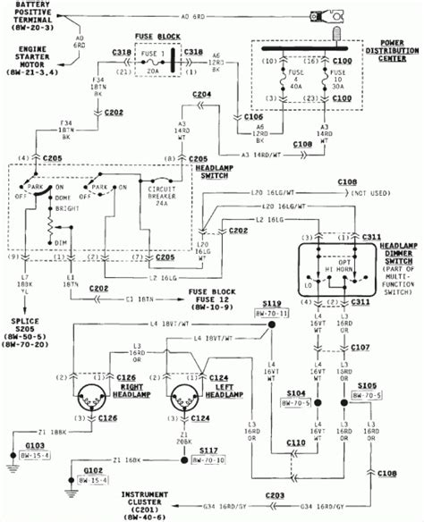 jeep wrangler tail light wiring diagram