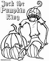 Pumpkin King Jack Coloring Pages Getdrawings Drawing sketch template