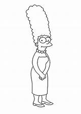 Marge Coloring sketch template