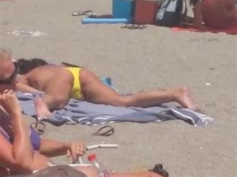 girl caught masturbating on public beach motherless