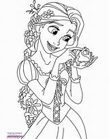 Coloring Pages Disney Print Rapunzel Tangled Sheets Printable Visit Princess Drawings Christmas sketch template